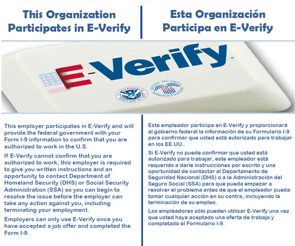 E-Verify Participation Materials