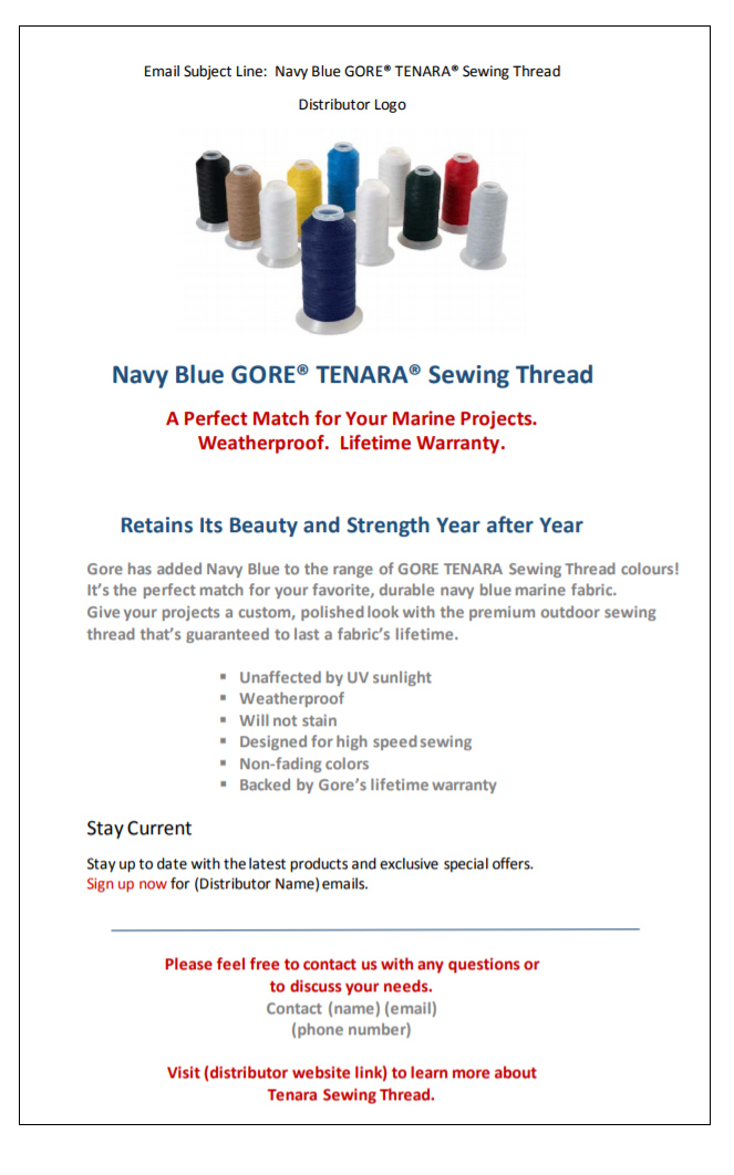 Sample Email Navy Focus