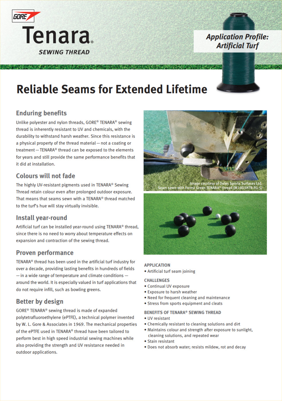 Artificial Turf Application Flyer