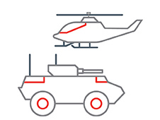Helicopter and Tank