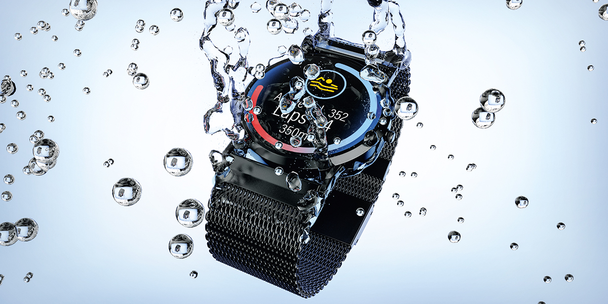 Gore’s smartwatch waterproofing solutions enable deep immersion, up to 100 meters.