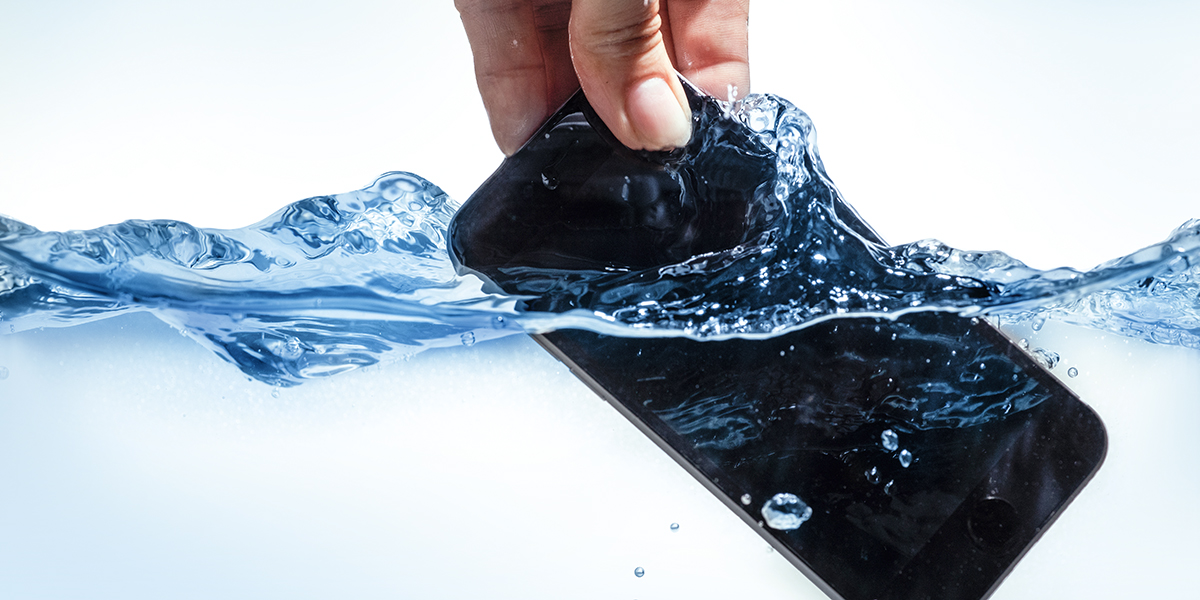 Smartphones with Gore’s acoustic protection vents can withstand either shallow or deep immersion.
