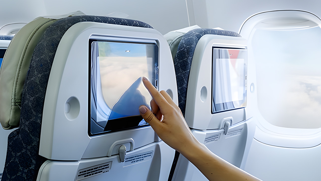 Crystal clear IFE on passenger cabin seat displays