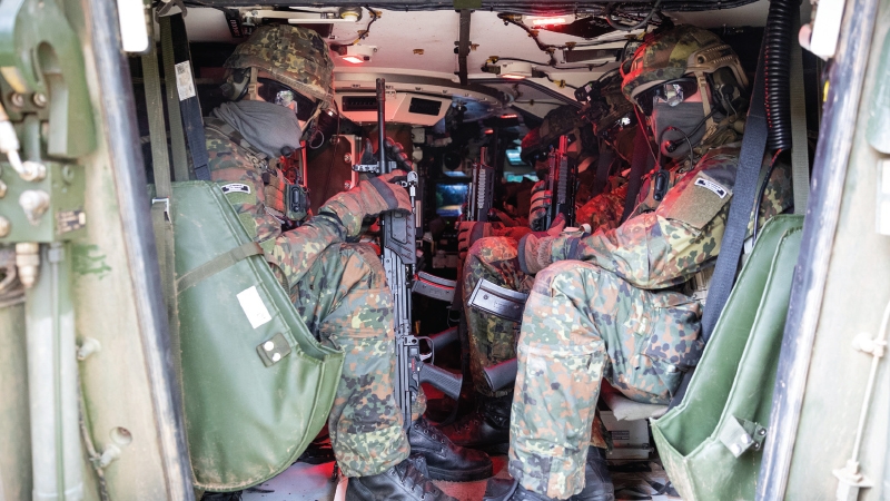 Easier routing in military vehicle areas