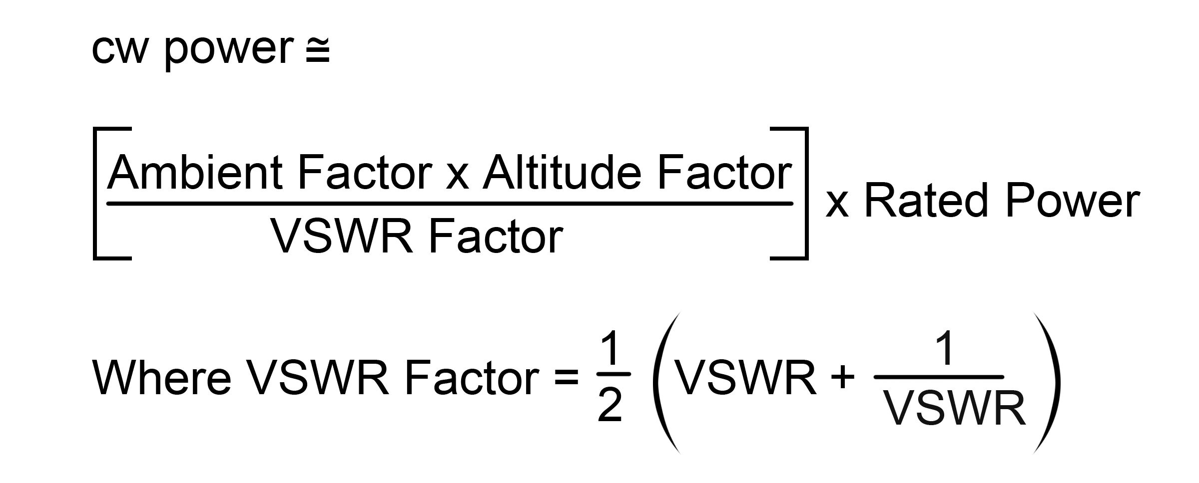 cw power approximation