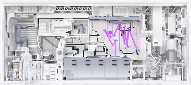High flex cables and assemblies for lithography