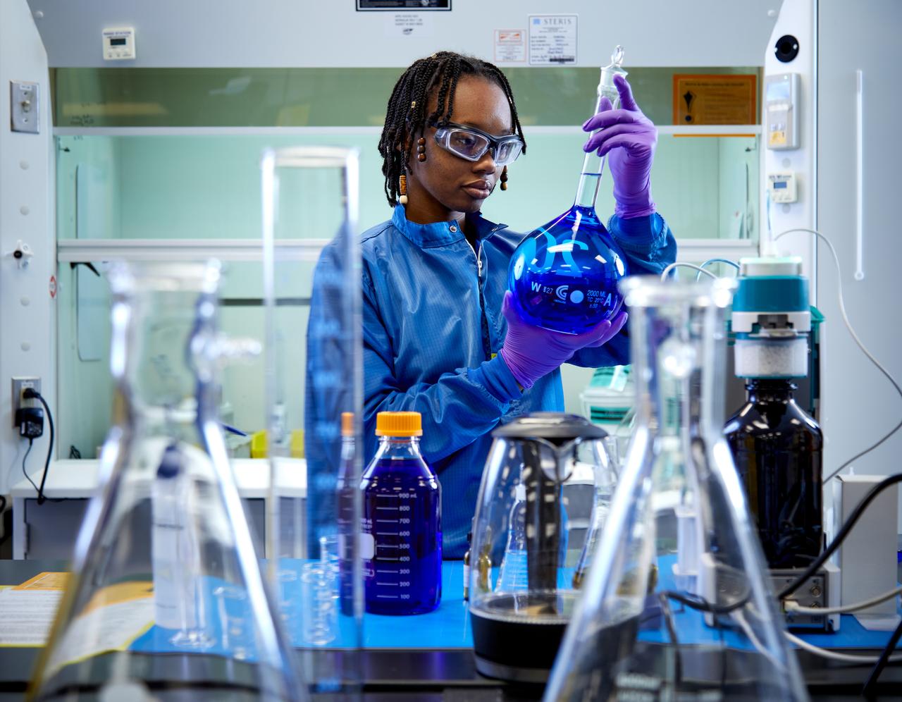 associate testing materials in a laboratory