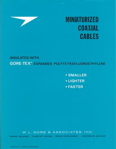 image of 1970 coaxial cables sales material