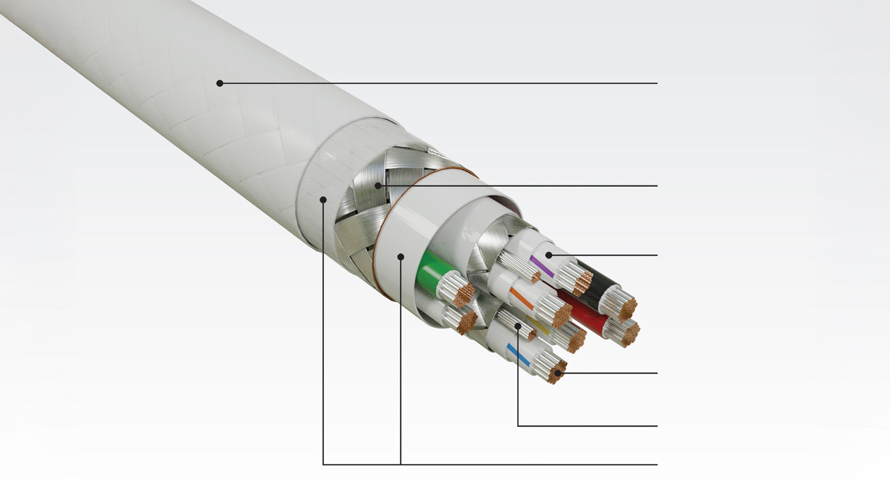 USB 3.1 Cross section with lines for hotspot.