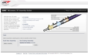 Screenshot of Microwave RF Assembly Builder