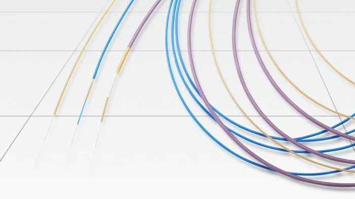 Fiber Optic Cables Closeup