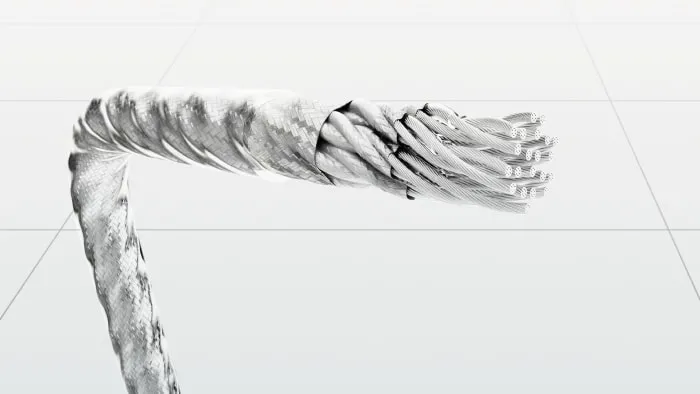 Ultraclean Static Round Cables Close Up