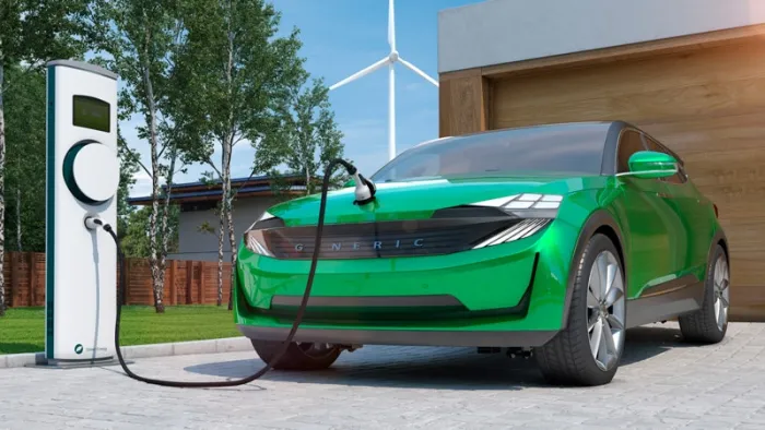 Green EV charging in a charge station