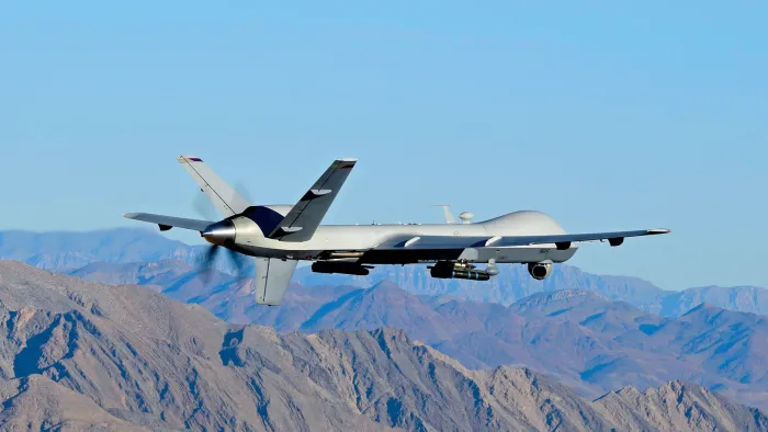 MQ-9 Reaper Drone Flying (DIVIDS)